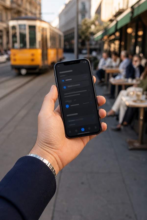 Briefing CrmAI sullo smartphone tra un incontro e l’altro